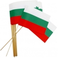 Хартиено знаме на България с дървена дръжка