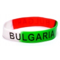Силиконова гривна с цветовете на българското знаме