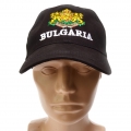Черна шапка България с бродиран герб