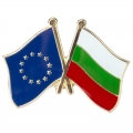 Значка българско и европейско знаме
