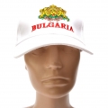 Бяла шапка България с бродиран герб