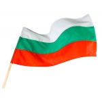 Знаме на България 24/40см. с дървена пръчка